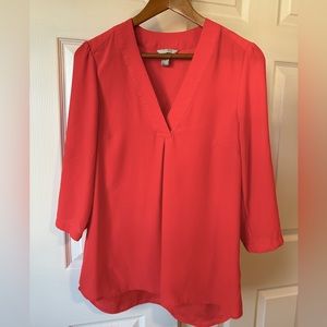 H&M Coral / Orange / Peach / Pink Blouse — 10